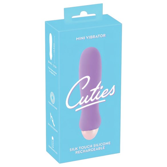 Cuties Mini Purple - vibrator reîncărcabil din silicon (mov)