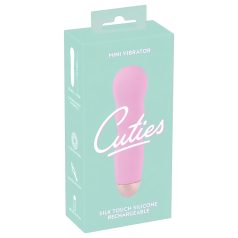  Cuties Mini Rose - vibrator reîncărcabil cu valuri - silicon roz