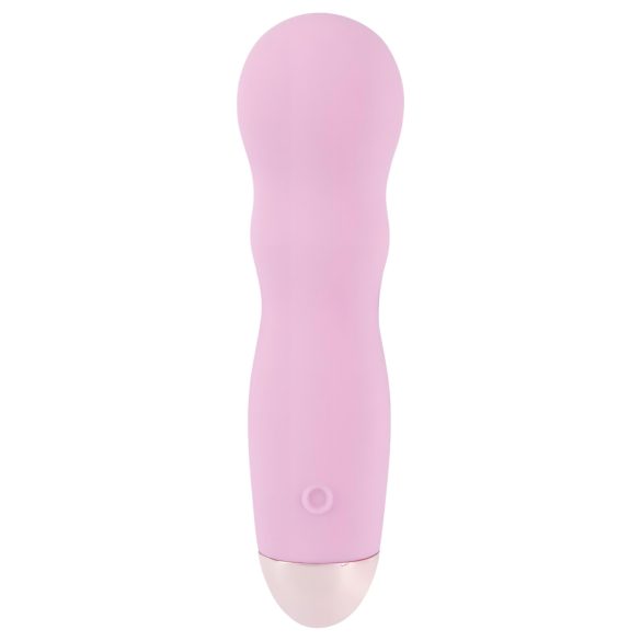 Cuties Mini Rose - vibrator reîncărcabil cu valuri - silicon roz