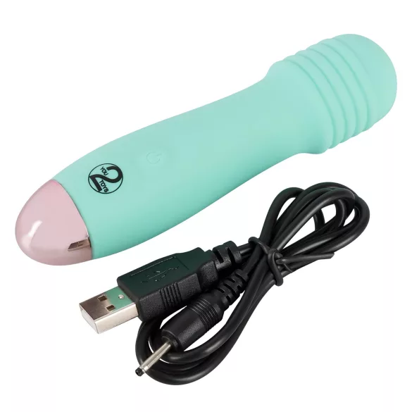 Cuties - mini vibrator wand reîncărcabil - masaj, verde