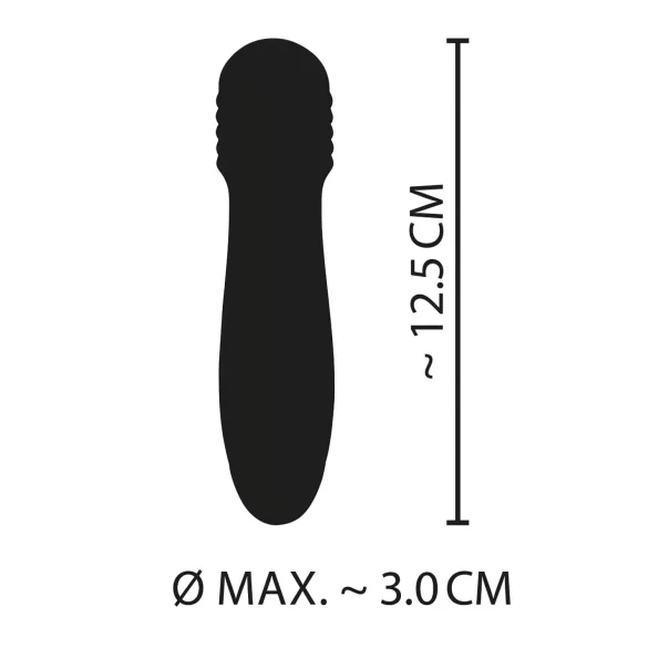 Cuties - mini vibrator wand reîncărcabil - masaj, verde