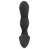 Rebel - vibrator prostate cu penis, reîncărcabil (negru)