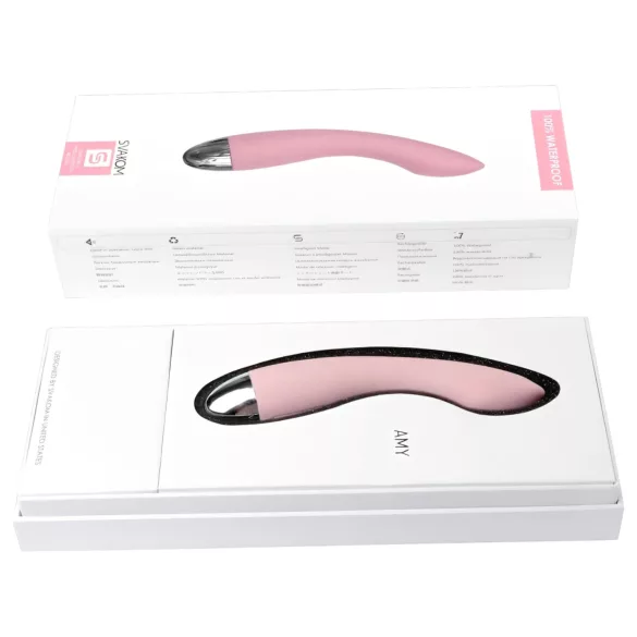 Svakom Amy - vibrator pentru punctul G - reîncărcabil - roz