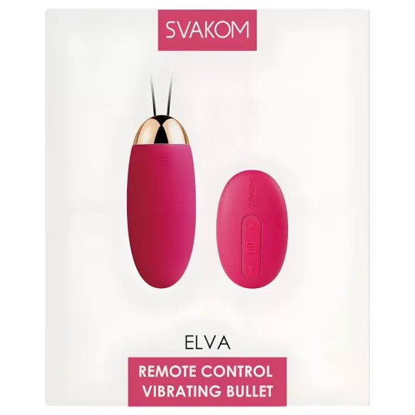 Svakom Elva - ou vibrator cu telecomandă reîncărcabil - roșu