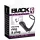 Black Velvets - vibrator anal cu inel pentru penis - silicon negru
