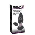 Black Velvets - vibrator anal cu bile rotative - silicon negru