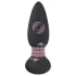 Black Velvets - vibrator anal cu bile rotative - silicon negru