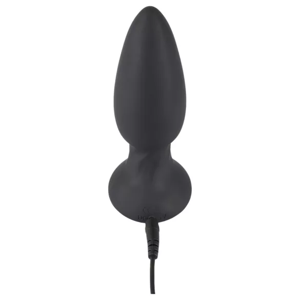 Black Velvets - vibrator anal cu bile rotative - silicon negru