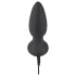 Black Velvets - vibrator anal cu bile rotative - silicon negru