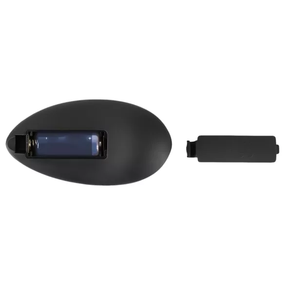 Black Velvets - vibrator anal cu bile rotative - silicon negru