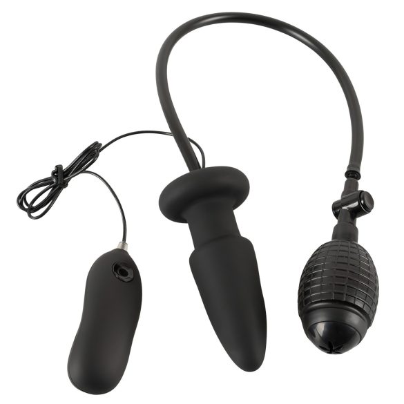 You2Toys - vibrator anal cu pompă pentru dilatare - negru