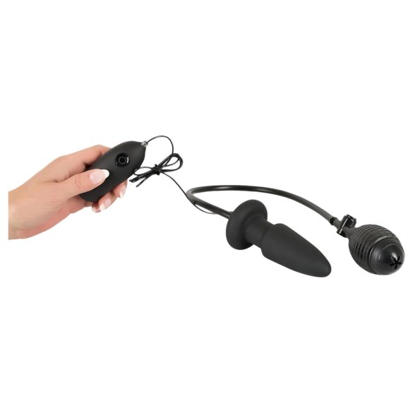 You2Toys - vibrator anal cu pompă pentru dilatare - negru