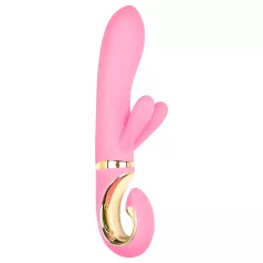   G-Vibe GRabbit - vibrator punctul G cu 3 motoare, reîncărcabil, roz
