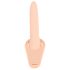 You2Toys - vibrator strap-on cu baterie reîncărcabilă - piele natur