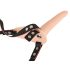 You2Toys - vibrator strap-on cu baterie reîncărcabilă - piele natur