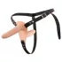 You2Toys - Strap-On - vibrator dublu cu prindere (culoarea pielii)