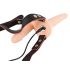 You2Toys - Strap-On dublu cu vibrații - silicon natur