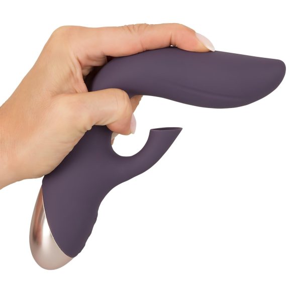 Javida - rezistent la apă, vibrator cu aspirator de clitoris (mov)