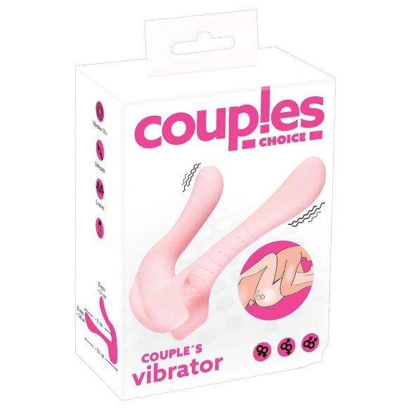Couples Choice - Vibrator dual motor pentru cupluri (roz)