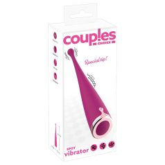 Couples Choice - vibrator clitoridian cu acumulator (roz)