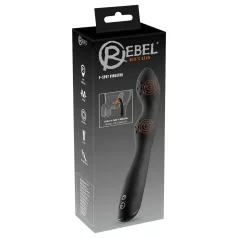 Rebel - Vibrator pentru prostată cu 2 motoare - negru