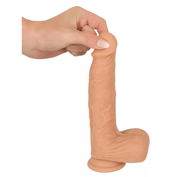 You2Toys - vibrator realist cu mișcare de împingere - culoare naturală