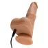 You2Toys - vibrator realist cu mișcare de împingere - culoare naturală