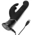 Fifty Shades of Grey - vibrator rabbit cu mișcare de împingere - silicon negru