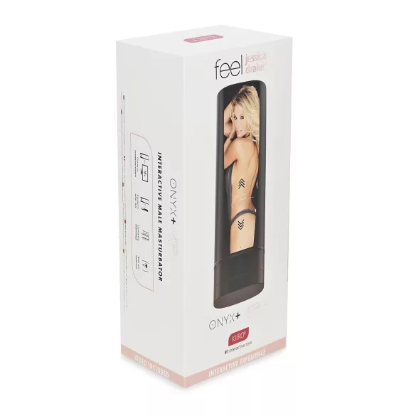 Kiiroo Onyx+ Jessica Drake - masturbator interactiv - negru