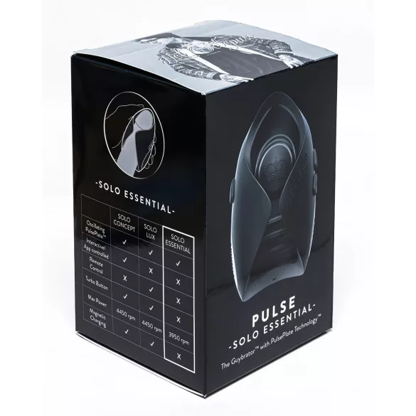 Hot Octopuss Pulse Solo Essential - masturbator masculin electric - negru