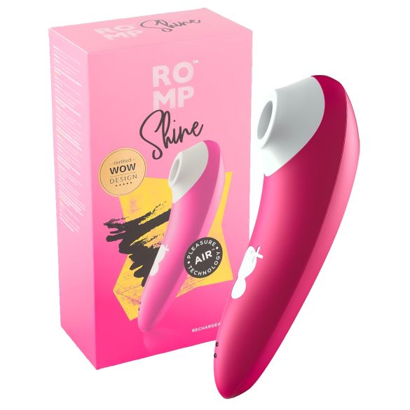 ROMP Shine - Stimulator de clitoris cu unde, rezistent la apă (roz)