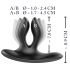 XOUXOU - Vibrator anal cu două brațe, negru, cu baterie reîncărcabilă