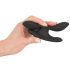 XOUXOU - Vibrator anal cu două brațe, negru, cu baterie reîncărcabilă