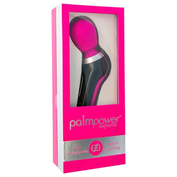 PalmPower Extreme Wand - masaj vibrator reîncărcabil (roz-negru)
