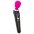PalmPower Extreme Wand - masaj vibrator reîncărcabil (roz-negru)