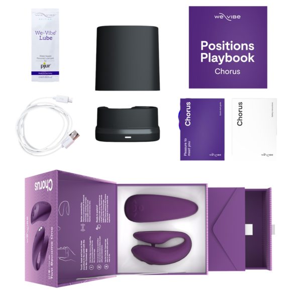 We-Vibe Chorus - vibrator inteligent pentru cupluri, reîncărcabil (mov)