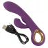 You2Toys - Vibrator tip iepuraș - stimulare clitoris - reîncărcabil, mov