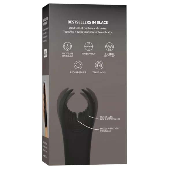 Fun Factory Manta - vibrator pentru gland (negru)