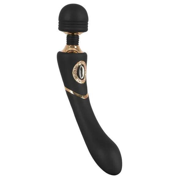 Cleopatra Wand - vibrator masaj reîncărcabil impermeabil negru