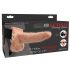 Fetish - strap-on cu vibrator gol, natur, 15 cm