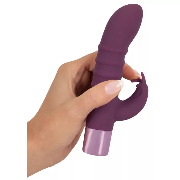 Rabbit Vibe - vibrator cu braț pentru clitoris și punctul G - mov, reîncărcabil