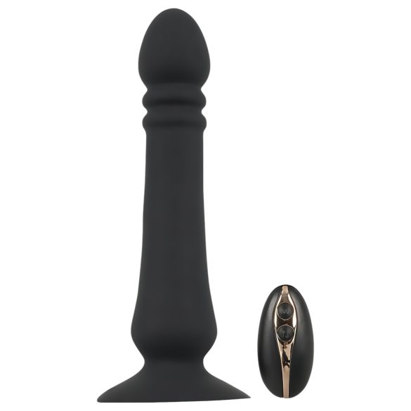 Black Velvet - vibrator anal reîncărcabil cu impulsuri (negru)