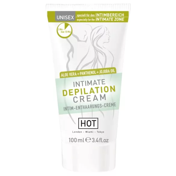 HOT Intimate - cremă depilatoare intimă cu spatulă - 100ml