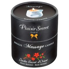 Plaisirs Secrets Red Wood - lumânare de masaj (80ml)