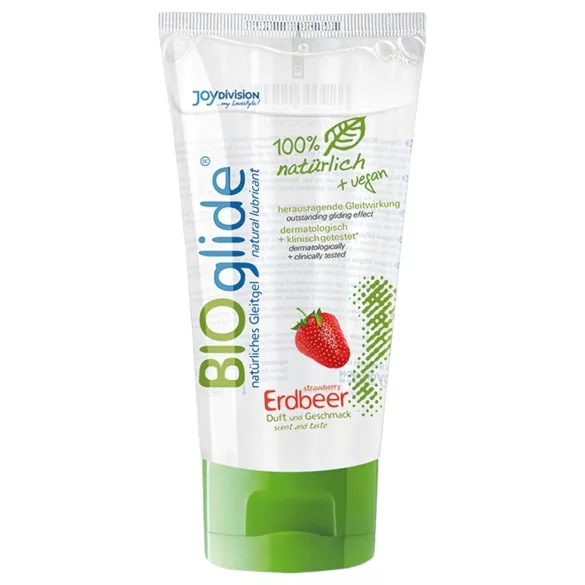 BIOglide - lubrifiant pe bază de apă - aromă de căpșuni - 80ml