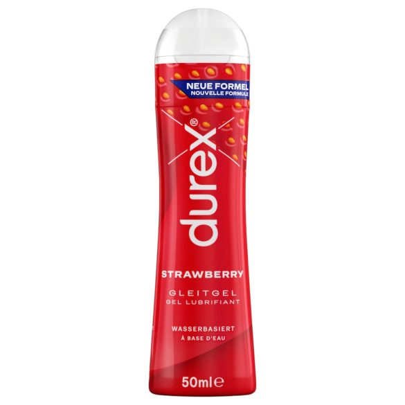 Durex Play Strawberry - lubrifiant cu aromă de căpșuni (50ml)