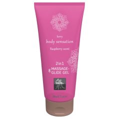 Shiatsu 2in1 Rashberry - lubrifiant masaj - zmeură (200ml)