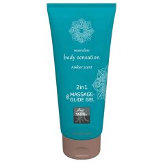 Lubrifiant masaj 2în1 aromă de chihlimbar (200ml)