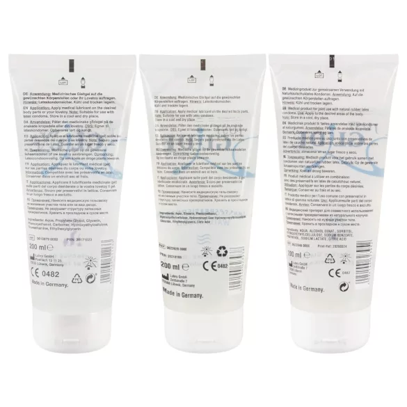 Just Glide - set lubrifiant pe bază de apă - 3x200ml