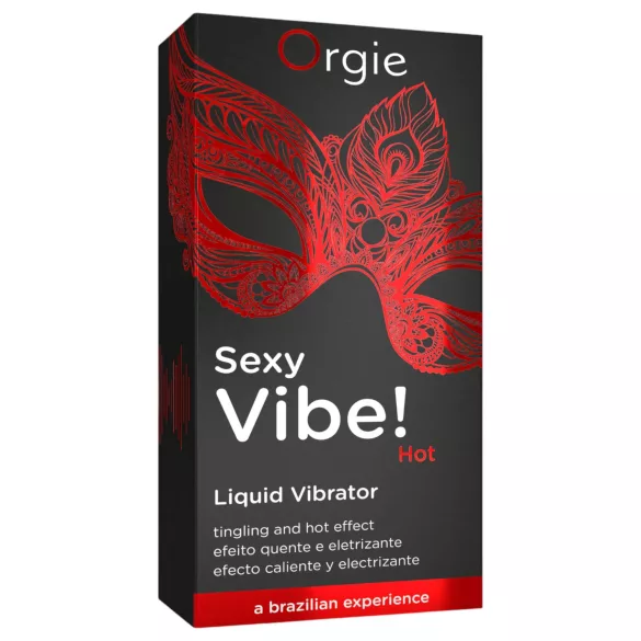 Orgie - Lubrifiant cu efect vibrator și încălzire, aromă de căpșuni - 15ml